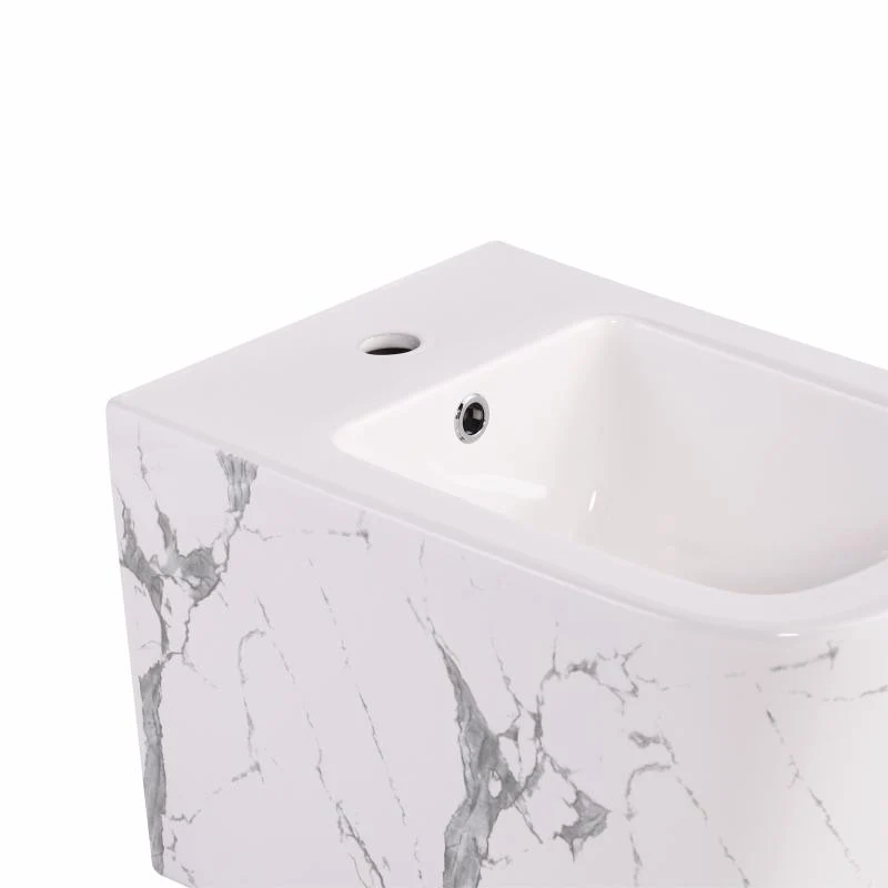 Біде підвісне Qtap Tern 520x350x330 мм Кераміка Мармуровий