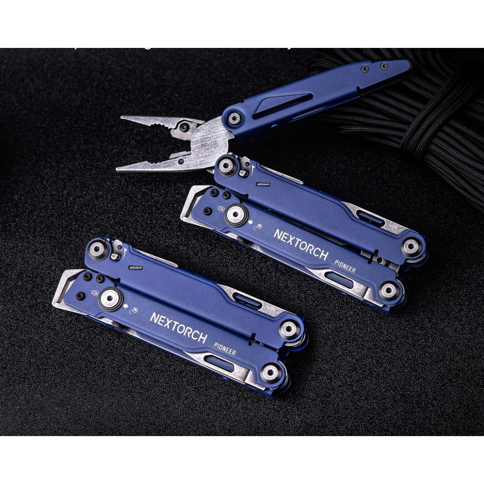 Мультитул Nextorch Pioneer MT20 14 функцій нержавіюча сталь 109х39х28 мм синій
