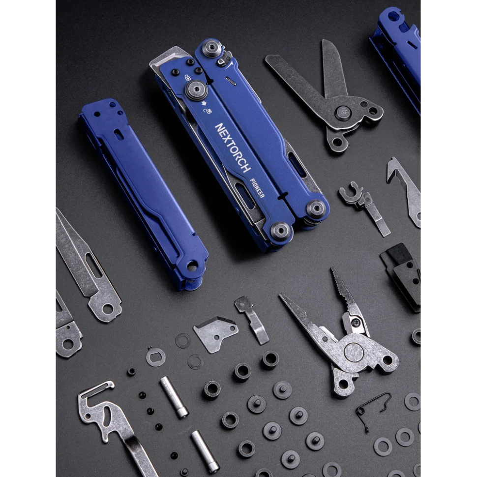 Мультитул Nextorch Pioneer MT20 14 функцій нержавіюча сталь 109х39х28 мм синій