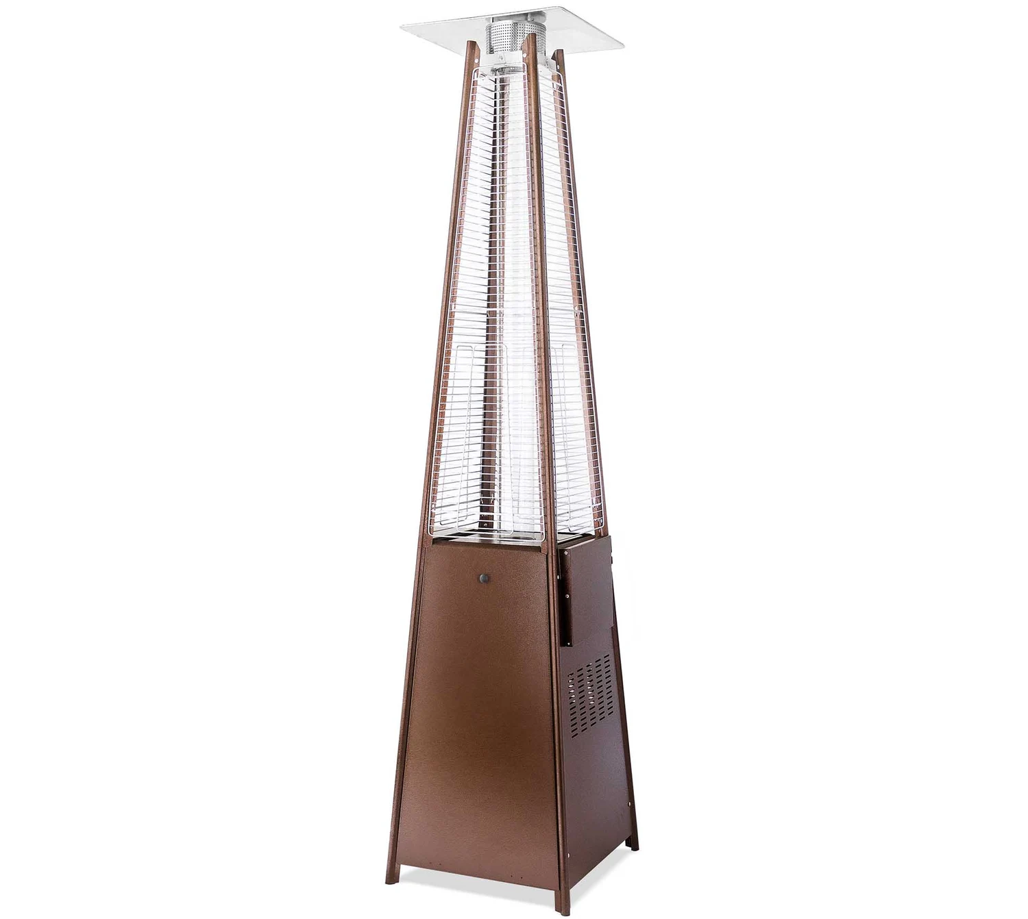 Газовий обігрівач Pyramid GRILLI 777416 13 кВт нержавіюча сталь 227х52х52 см коричневий