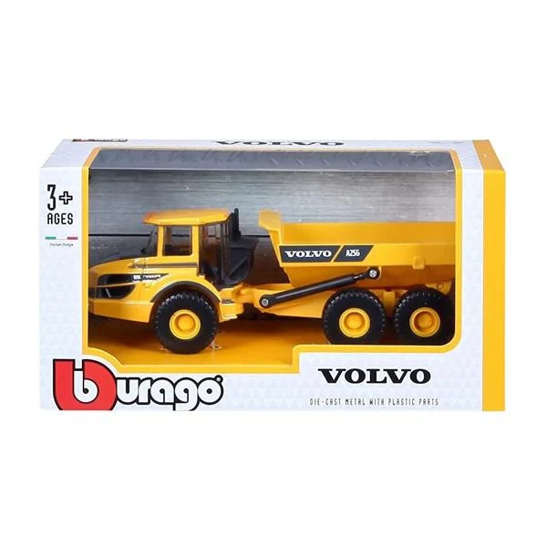 Самоскид Volvo A25G 1:50 металевий жовтий чорний для дітей від 3 років