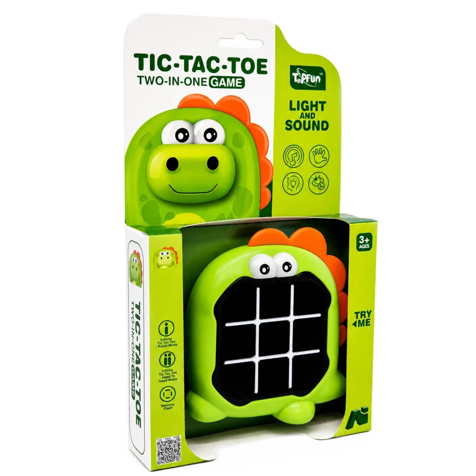 Дитяча гра Tic-Tac-Toe з світлом і звуком 15x4x26,2 см різнобарвна