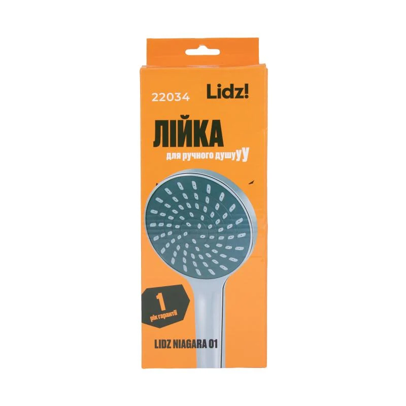 Лійка для душу Lidz Niagara 01 98 мм хромована пластикова