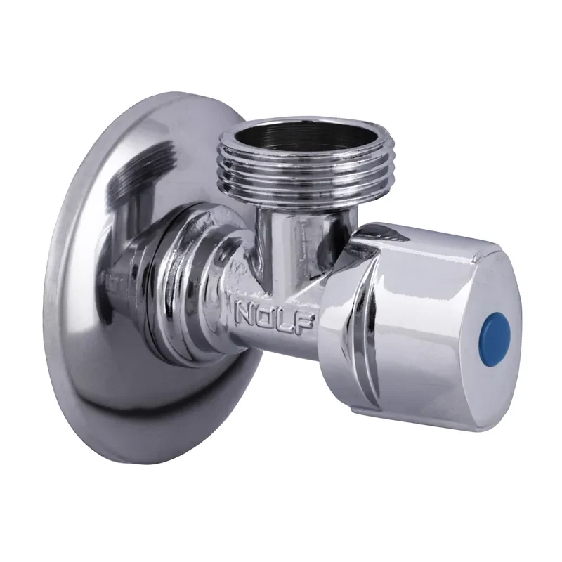Кран для підключення сантехприборів 1/2"x3/4" латунь хром 5.1x2.8x6.2 см