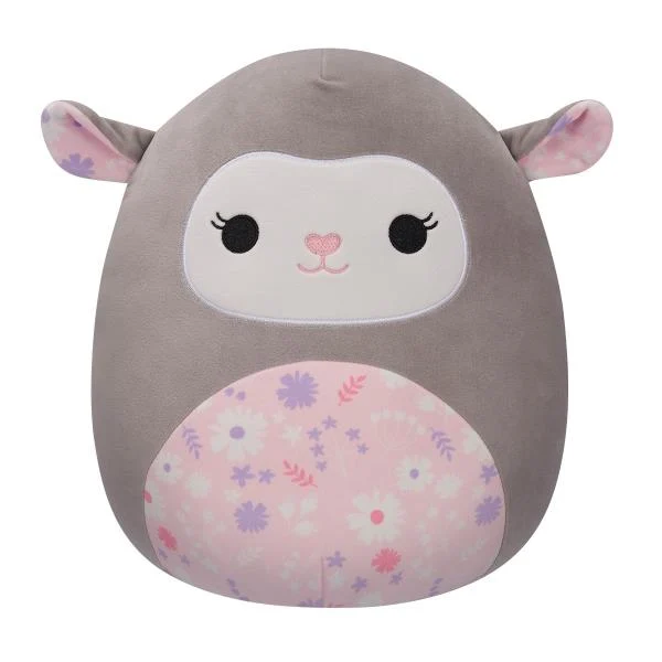 М'яка іграшка Squishmallows Ягня 30 см Плюш Сірий
