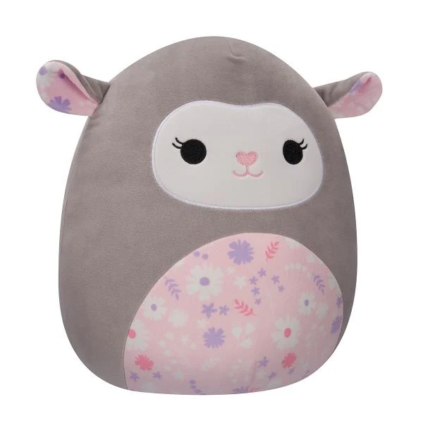 М'яка іграшка Squishmallows Ягня 30 см Плюш Сірий