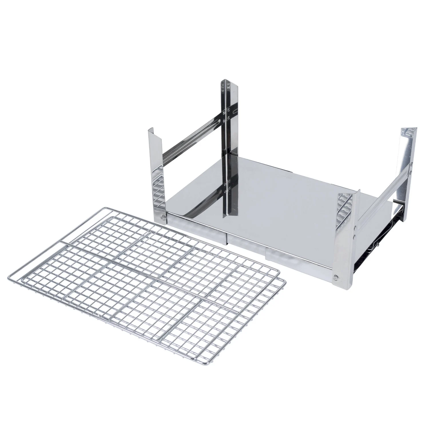 Гриль угольный складной Bo-Camp Compact Delux Silver нержавеющая сталь 33х22х27,5 см