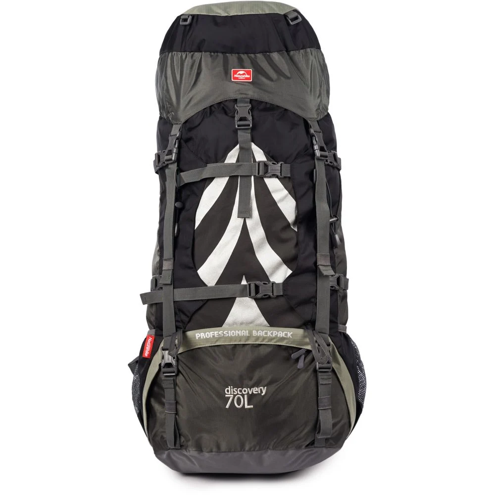 Рюкзак туристичний Naturehike NH70B070-B 70 л поліестер 75х27х33 см чорно-сірий