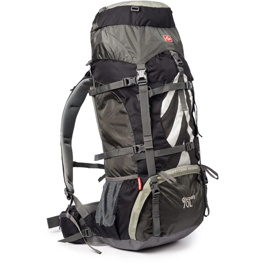 Рюкзак туристичний Naturehike NH70B070-B 70 л поліестер 75х27х33 см чорно-сірий