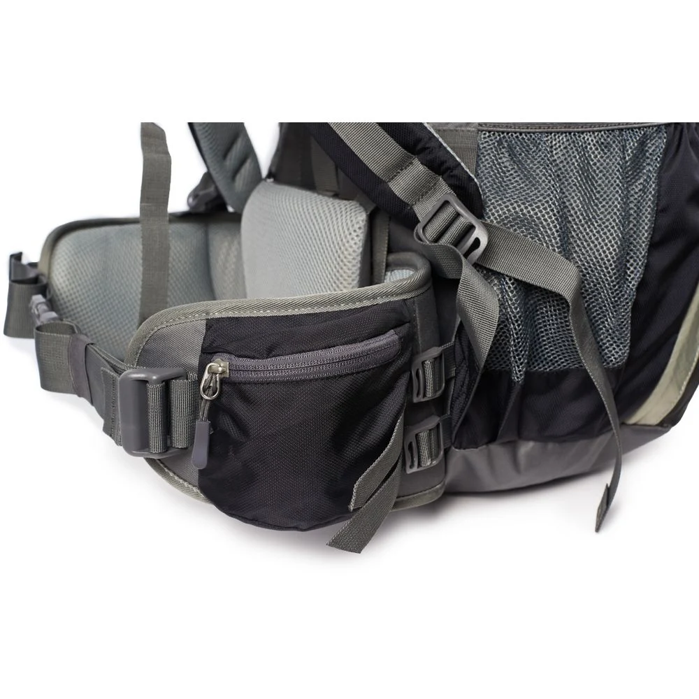 Рюкзак туристичний Naturehike NH70B070-B 70 л поліестер 75х27х33 см чорно-сірий