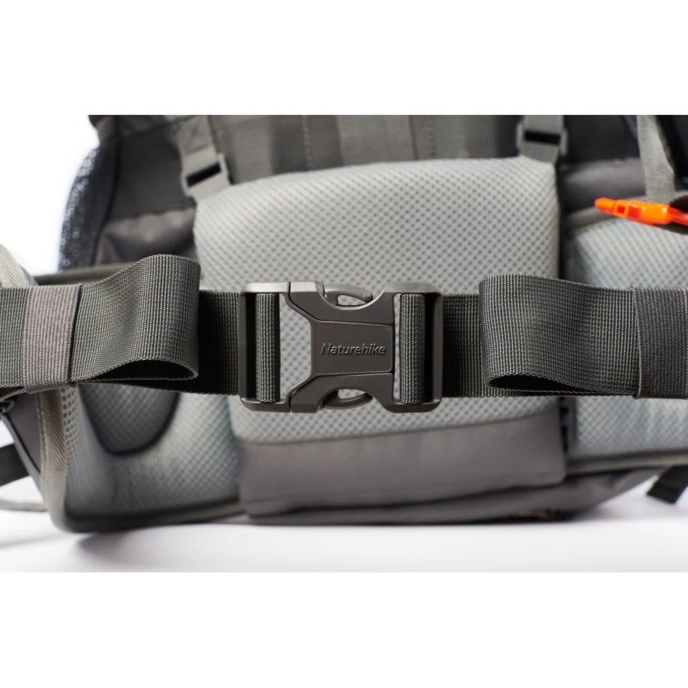 Рюкзак туристичний Naturehike NH70B070-B 70 л поліестер 75х27х33 см чорно-сірий