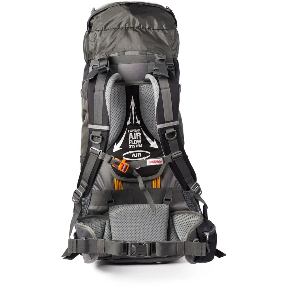 Рюкзак туристичний Naturehike NH70B070-B 70 л поліестер 75х27х33 см чорно-сірий