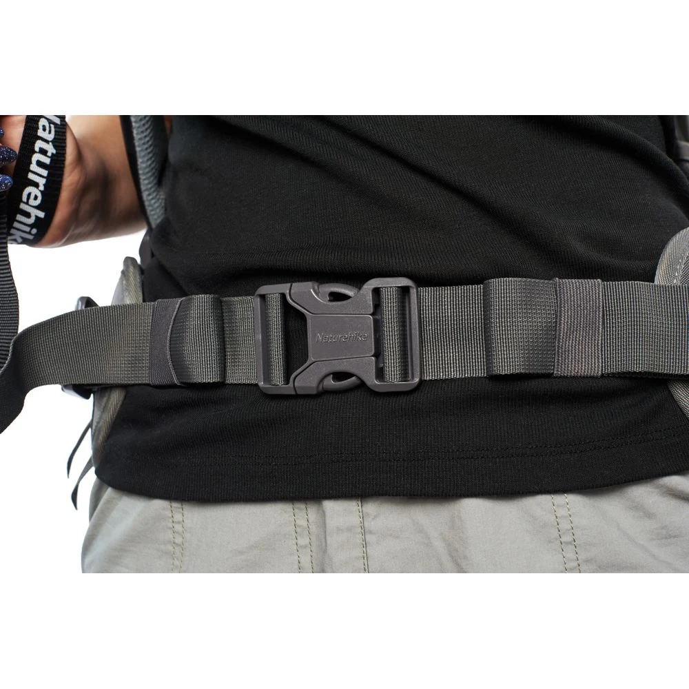 Рюкзак туристичний Naturehike NH70B070-B 70 л поліестер 75х27х33 см чорно-сірий