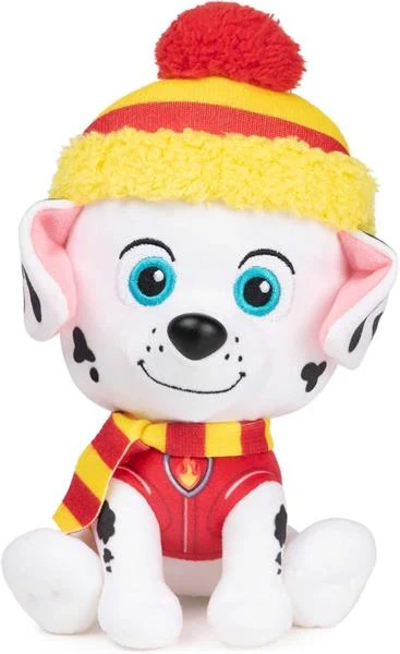 М'яка іграшка Paw Patrol Зимові свята Маршал 15 см плюш Різнобарвний