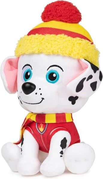М'яка іграшка Paw Patrol Зимові свята Маршал 15 см плюш Різнобарвний