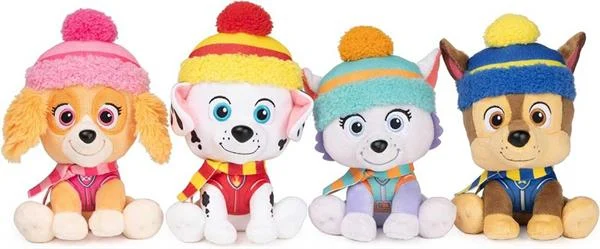М'яка іграшка Paw Patrol Зимові свята Маршал 15 см плюш Різнобарвний