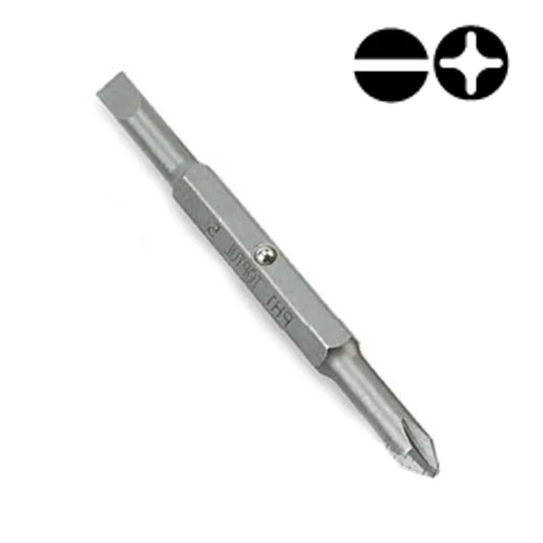 Біта двостороння 1/4" PH1хSL5 75 мм TOPTUL металевий