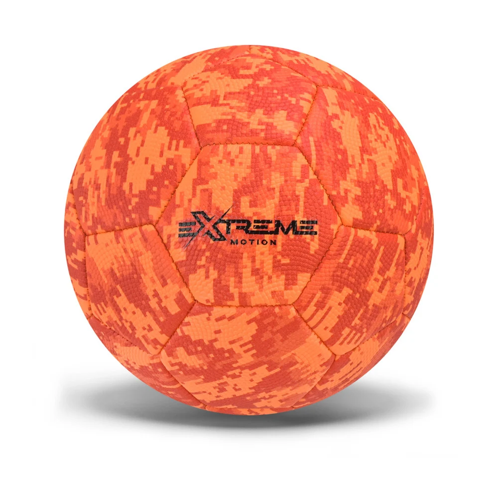 Футбольний м'яч Extreme Motion FB25585 260 г PVC розмір №5 оранжевий