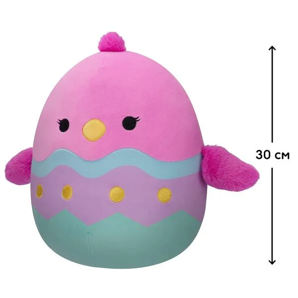 М'яка іграшка Пташеня Squishmallows 30 см Плюш Різнобарвний