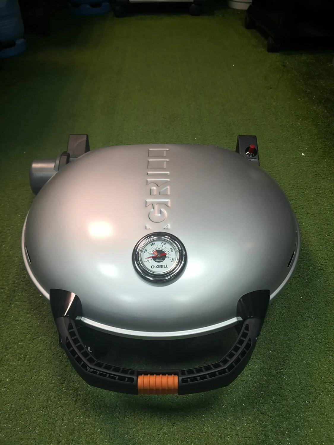 Портативний газовий гриль O-Grill 600T 58,5x21,5x56,7 см металевий срібний