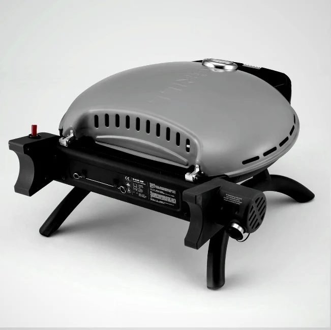 Портативний газовий гриль O-Grill 600T 58,5x21,5x56,7 см металевий срібний