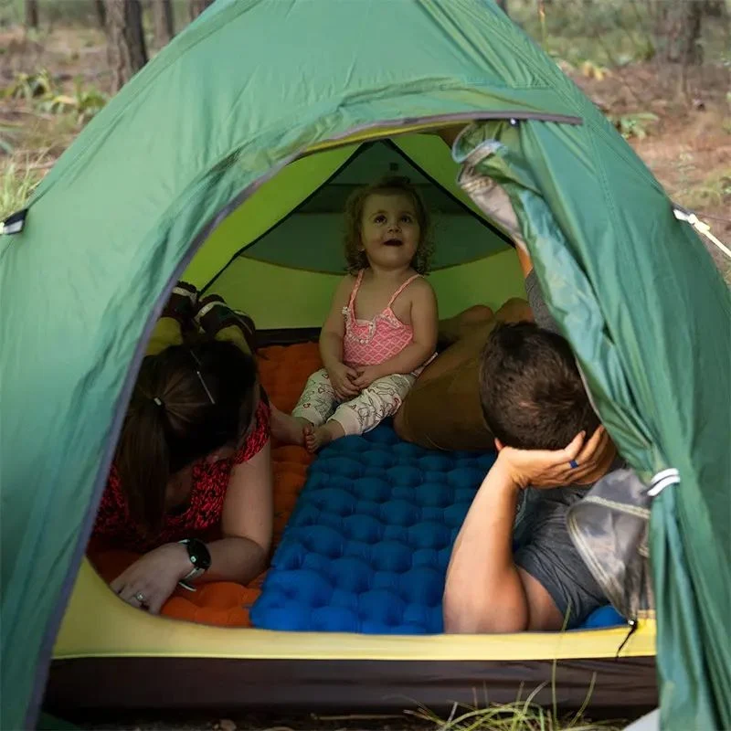 Матрац надувний Naturehike FC-10 195x59x6,5 см нейлон блакитний
