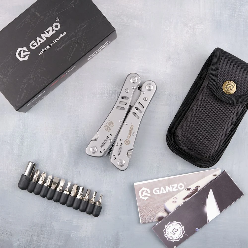 Мультитул Ganzo G301 нержавіюча сталь 440С 0,5 кг сірий