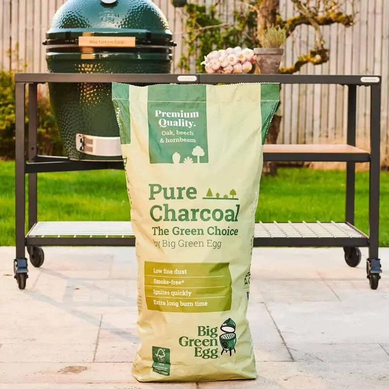 Вугілля деревне бездимне Big Green Egg 9 кг дуб, бук, граб