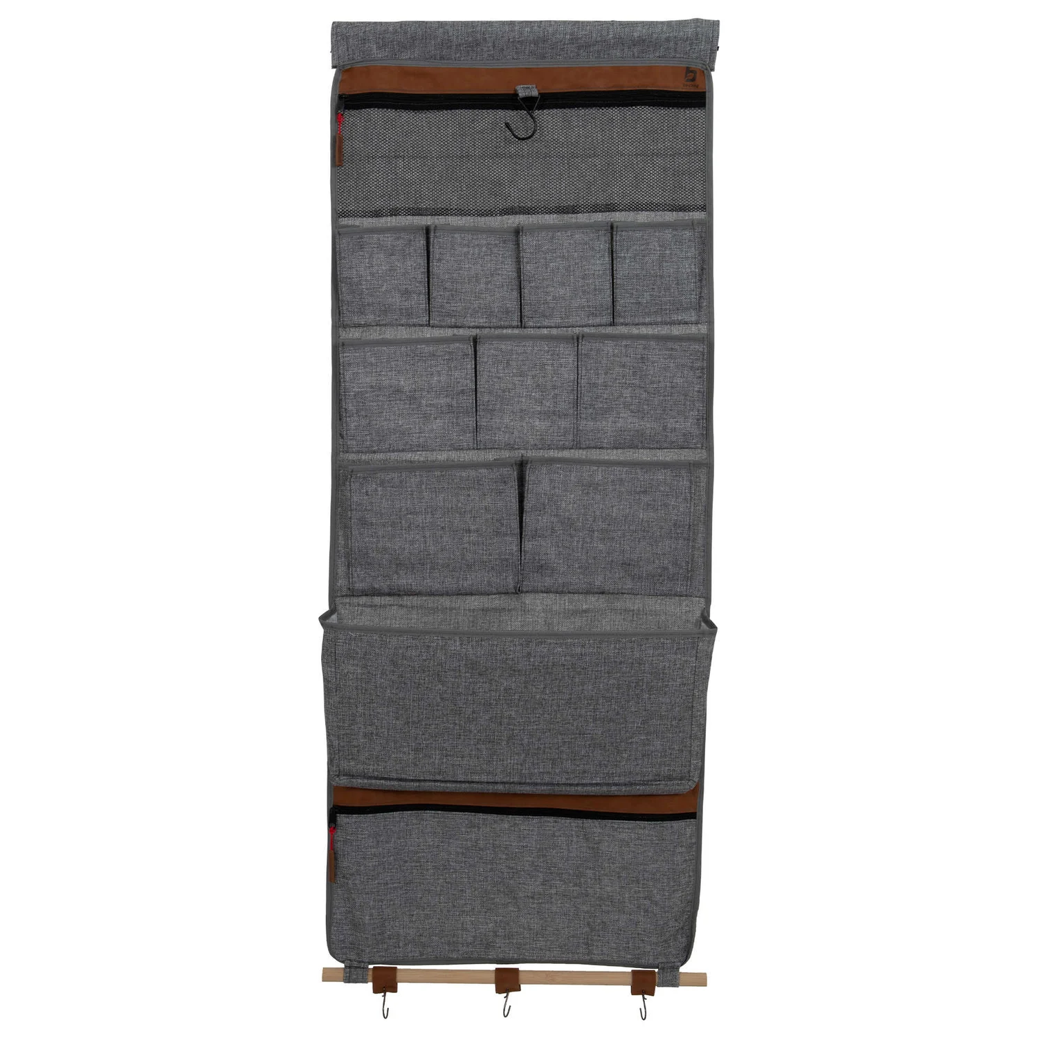 Підвісний органайзер Bo-Camp Mathew L 13 секцій сірий Polyester Oxford 600D