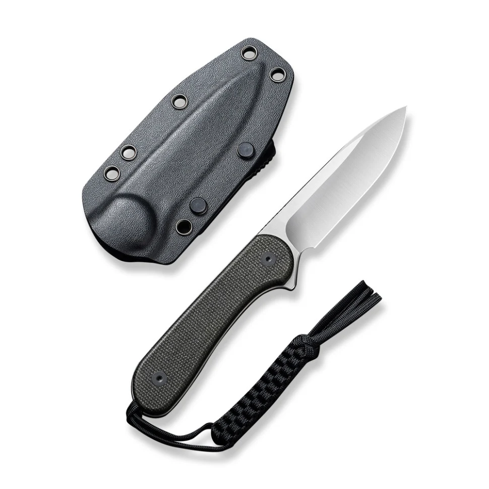 Ніж тактичний Civivi Elementum C2105B фіксований D2 101 мм Micarta чорний