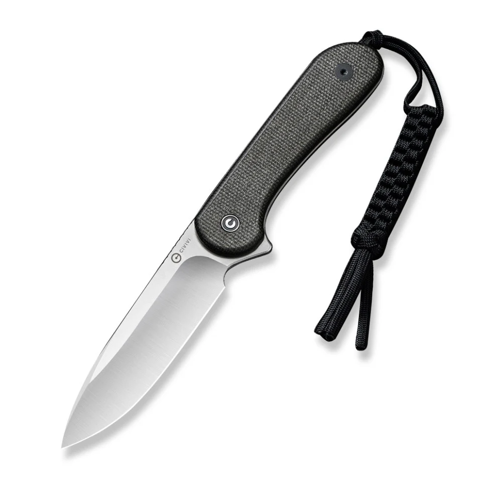 Ніж тактичний Civivi Elementum C2105B фіксований D2 101 мм Micarta чорний