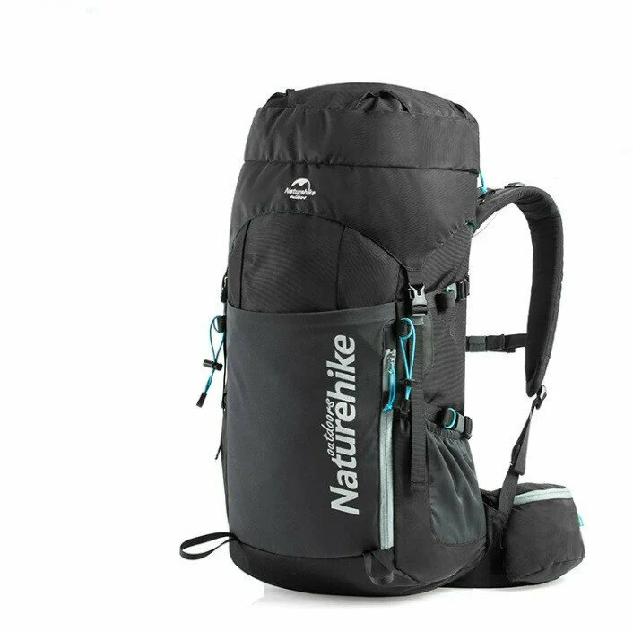 Рюкзак туристичний Naturehike NH18Y045-Q 45 л Нейлон чорний, блакитний